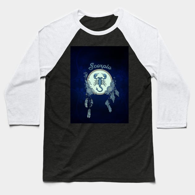 Zodiac sings Scorpio Baseball T-Shirt by Nicky2342